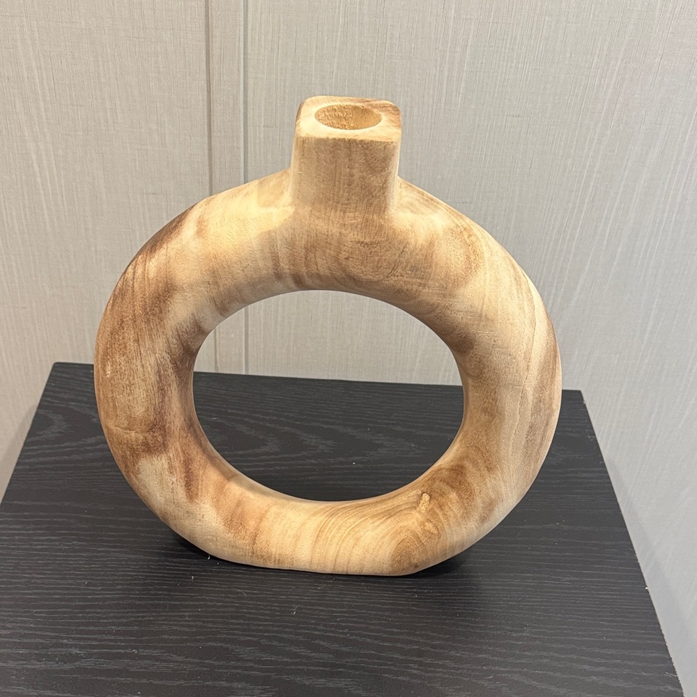 Natural Wood Ring Sculpture